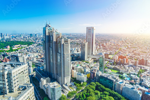 skyline aerial view of shinjuku in Tokyo, Japan © voyata
