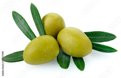 Wallpaper Mural THREE GREEN OLIVES Torontodigital.ca