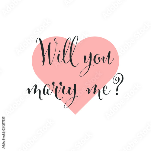 Will you marry me? Herz