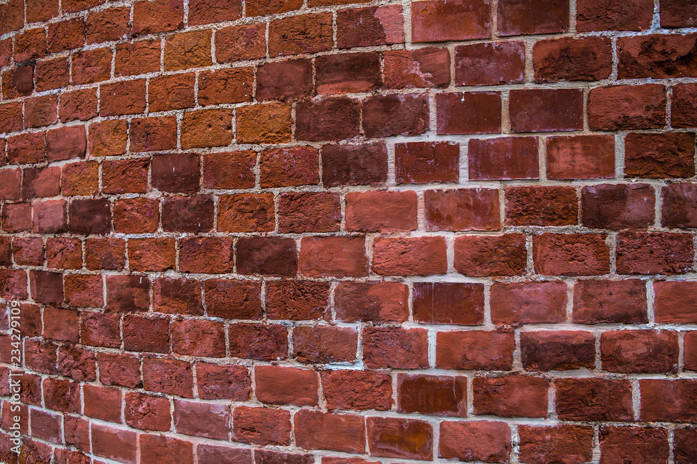 Fototapeta premium dark old brick masonry