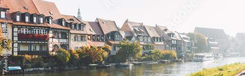 Obraz na płótnie Morning in Bamberg w salonie