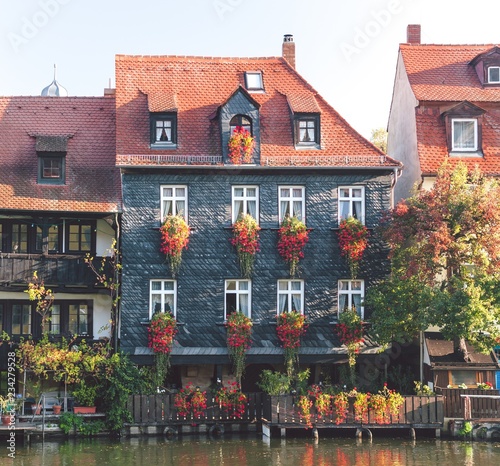 Obraz na płótnie Morning in Bamberg w salonie