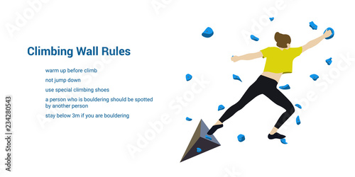 Climbing wall rules
