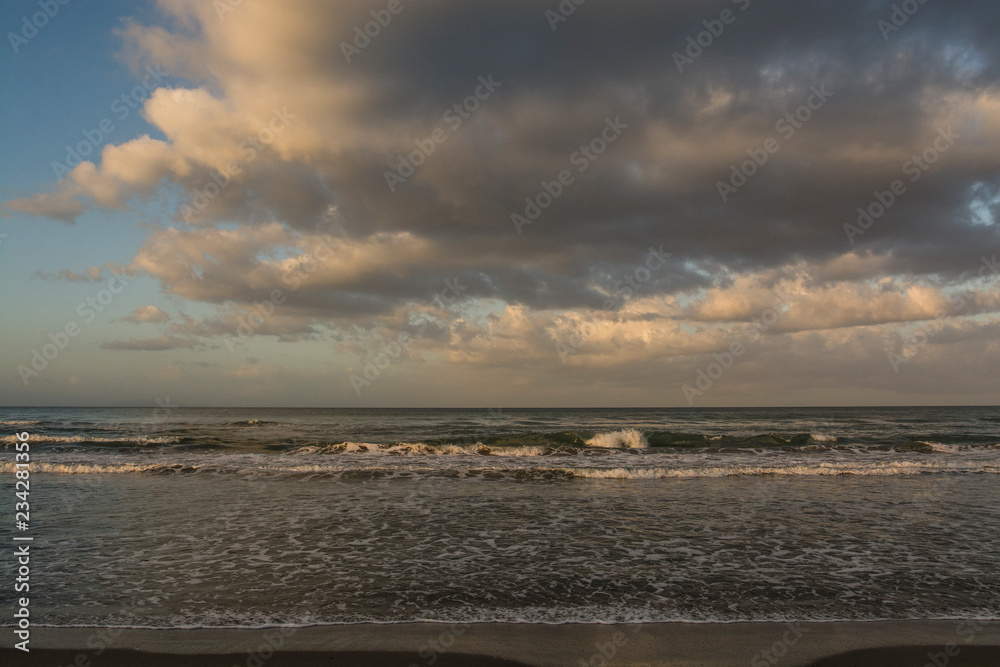 Obraz premium Castiglione della Pescaia Tuscany, Italy - sunrise at the beach