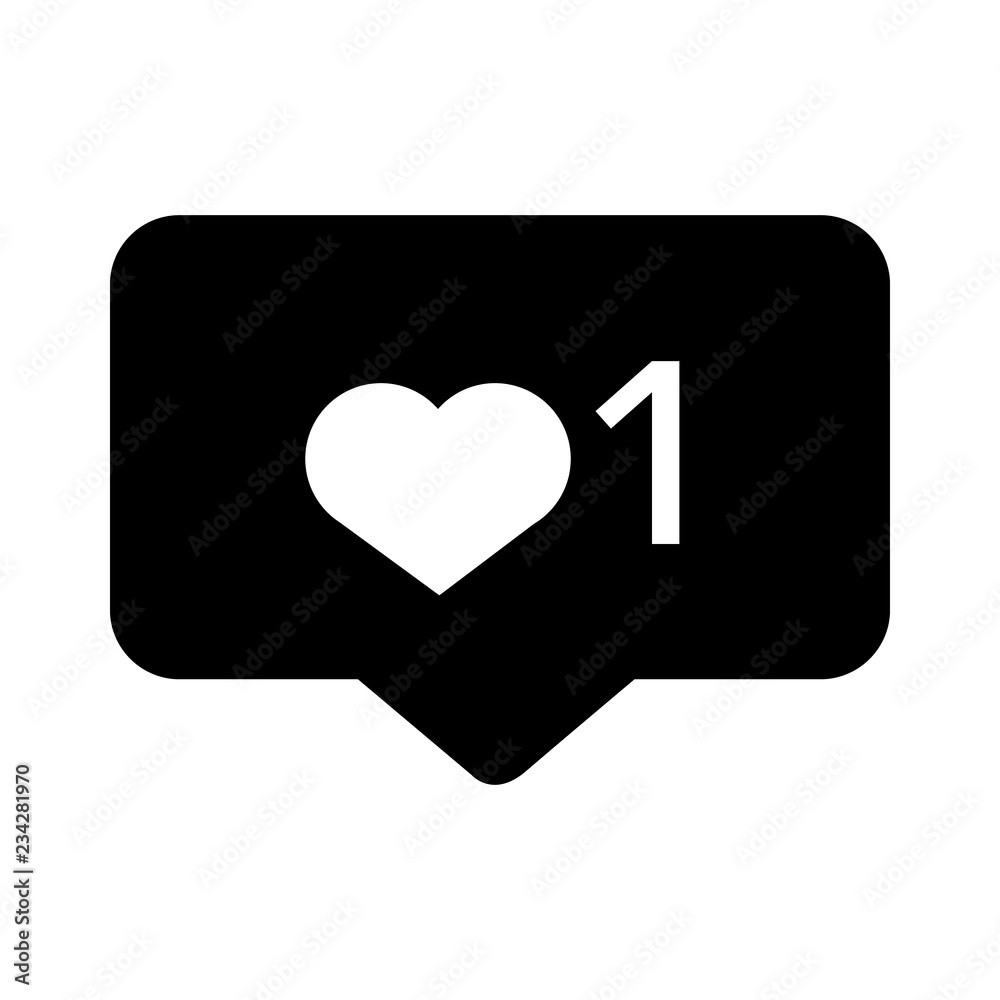Heart Black vector icon like symbol button illustration Heart Black vector icon like symbol button illustration