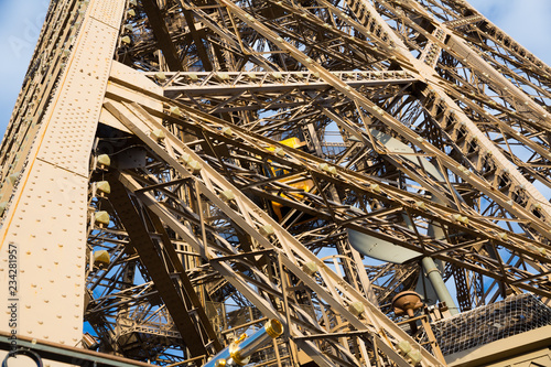 Metal constructions of Eiffel Tower, Paris