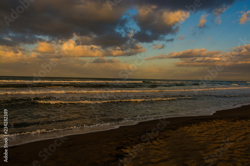 astiglione della Pescaia Tuscany  Italy - sunrise at the beach