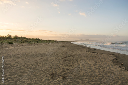 astiglione della Pescaia Tuscany  Italy - sunrise at the beach