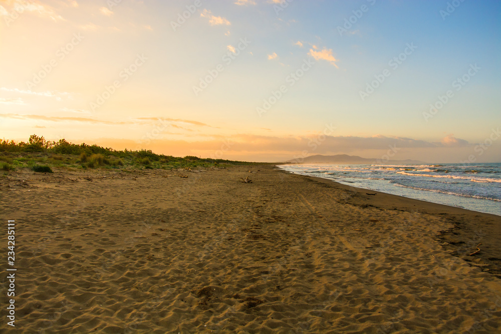 astiglione della Pescaia Tuscany, Italy - sunrise at the beach astiglione della Pescaia Tuscany, Italy - sunrise at the beach