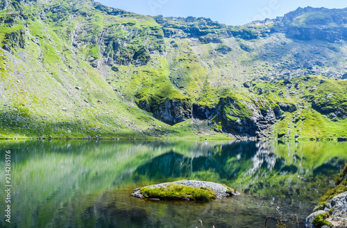 Balea Glacier Lake, Romania. photo