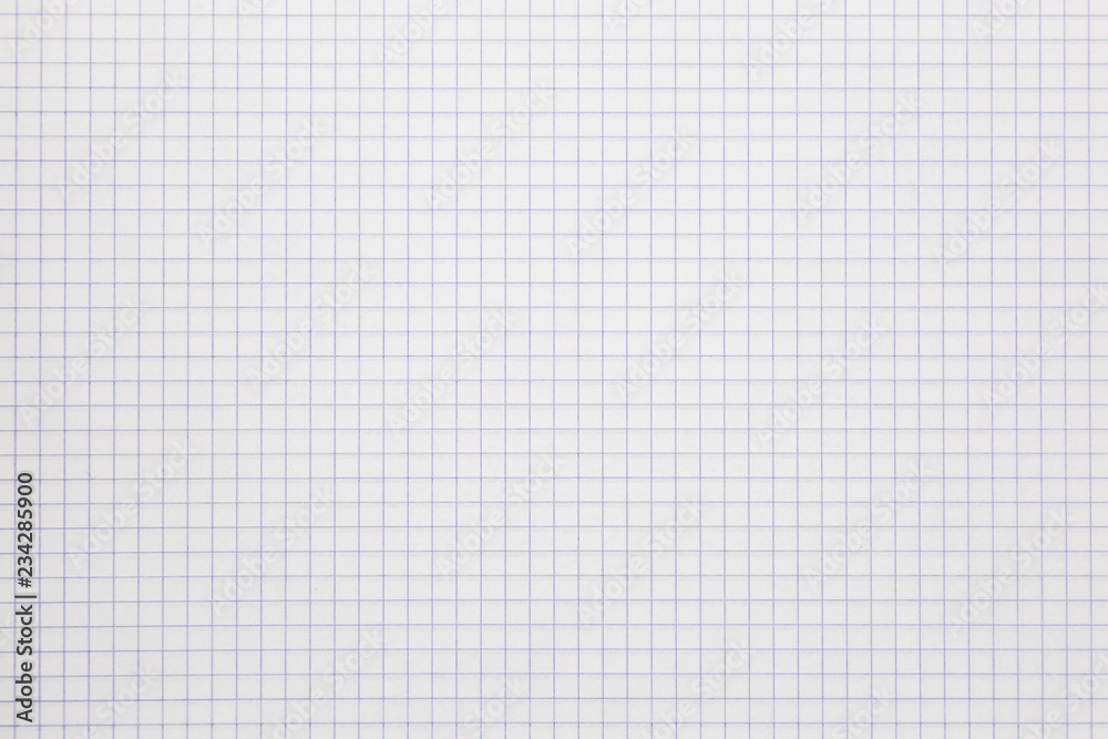 Background of a white notebook sheet of paper in a cage.