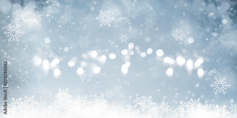 Fototapeta premium Abstract silver christmas background