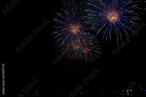  Fireworks in Geneve. Nice shanny sky. Celebration © Sergii