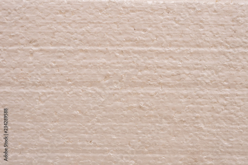 White Styrofoam Texture. White styrofoam balls background. Close shot. Safe packaging for fragile items. Detailed background of white styrofoam material