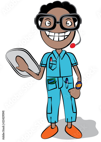 cute black techie guy