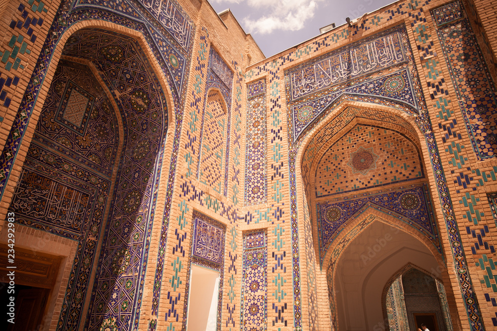 Madrasa entrance in Uzbekistan
