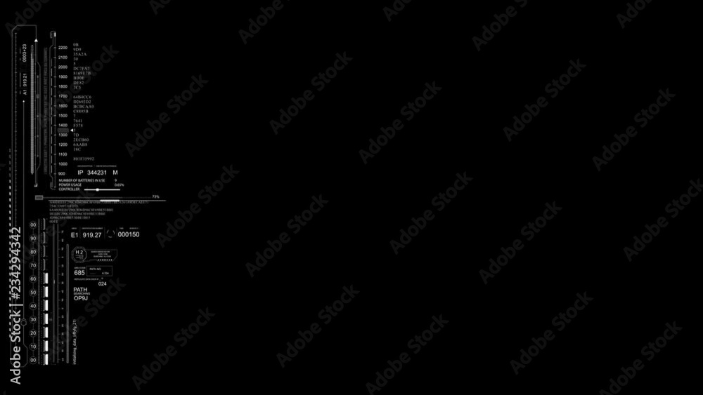 PNG Alpha.HUD element on the Left side.Good for tech video overlay.Technological futuristic Sci Fi display.Alpha channel PNG Alpha.HUD element on the Left side.Good for tech video overlay.Technological futuristic Sci Fi display.Alpha channel
