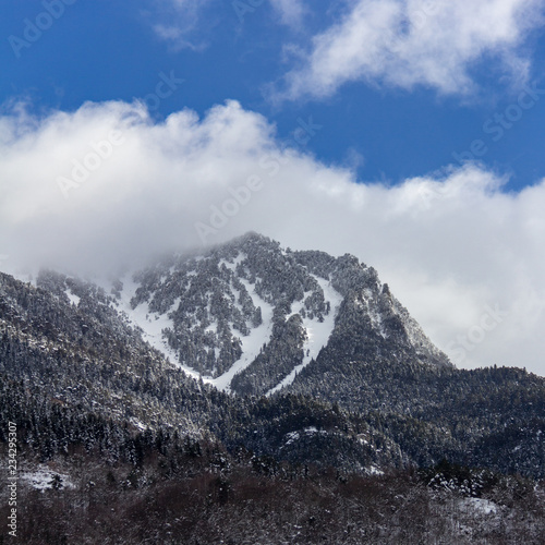 In the Pyrenees surrounding Bossost  Spain is a ski resort.