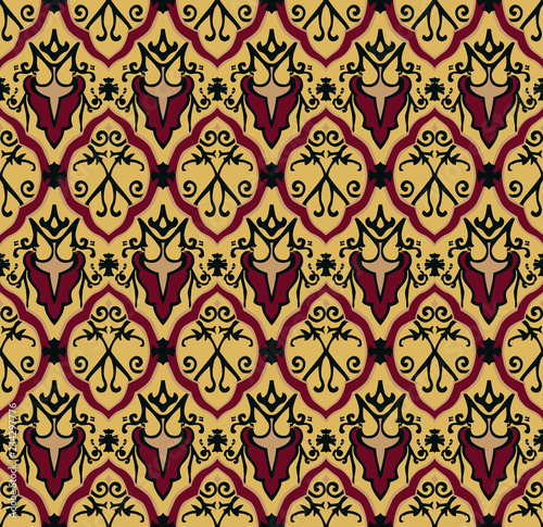 Royal pattern. Seamless vector background