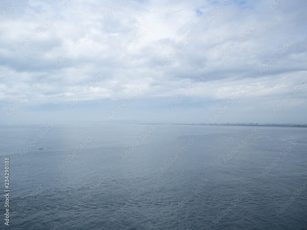 水平線の見える海