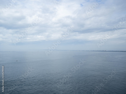 水平線の見える海