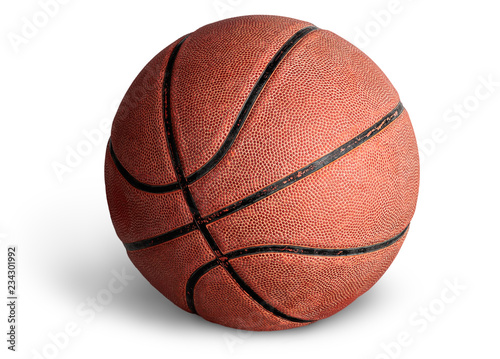 Old basketball ball