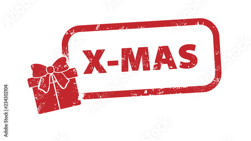 Stempel - X-MAS - Geschenk Präsent