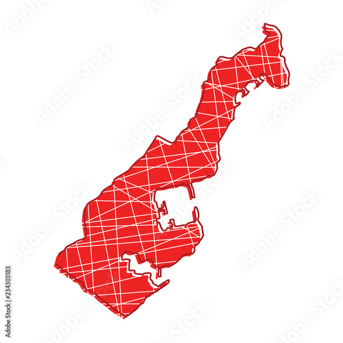 colored Monaco map