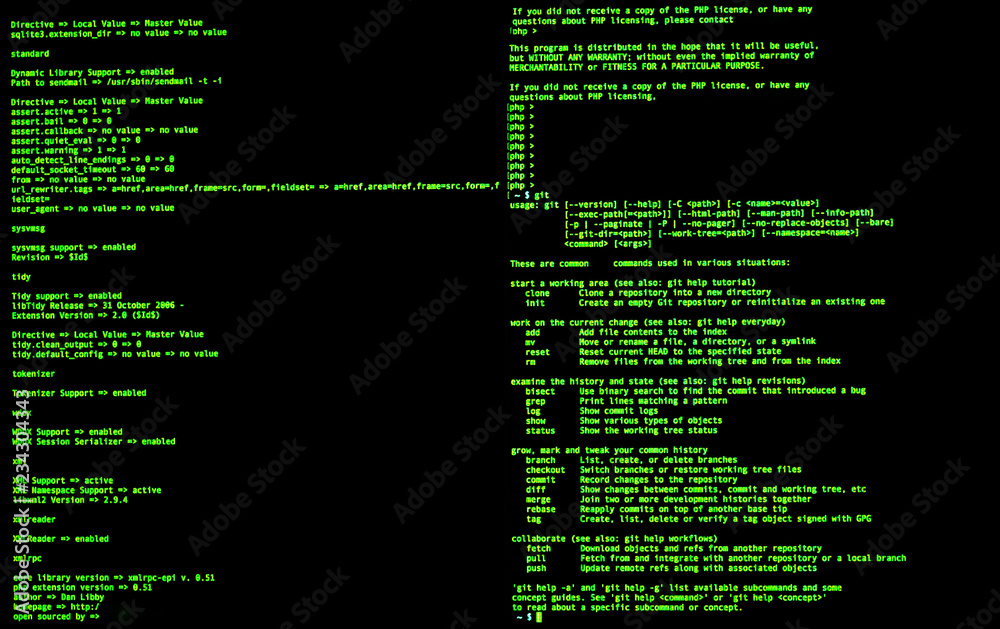 Command Line Interface Front View Terminal Command Cli Unix Bash Shell Stock 写真 Adobe Stock