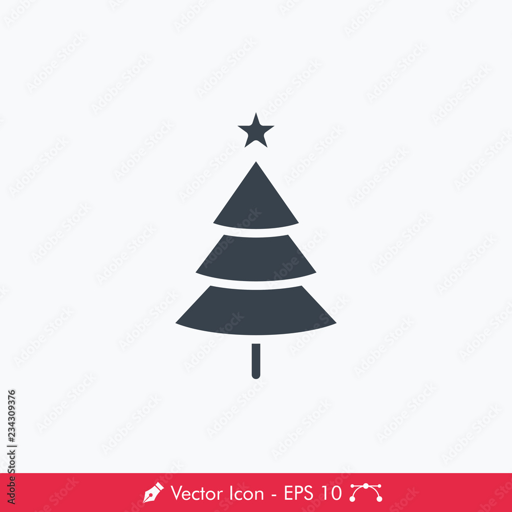 Simple Christmas Tree Icon / Vector Simple Christmas Tree Icon / Vector