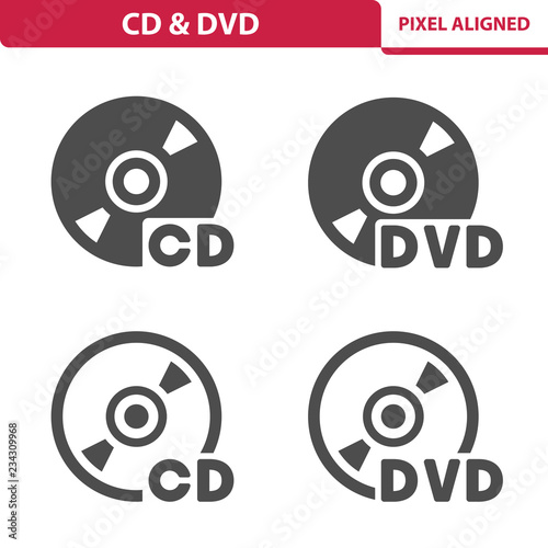 CD & DVD Icons
