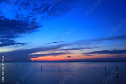 sunset over lake © YODCHAI