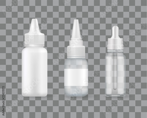 Nasal Sprays Set of Bottles with Treatment Remedy
