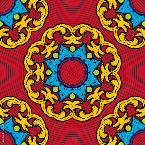 Ornament pattern vector tile