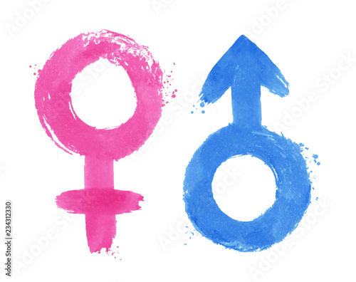 Vector illustration set of gender symbols photo