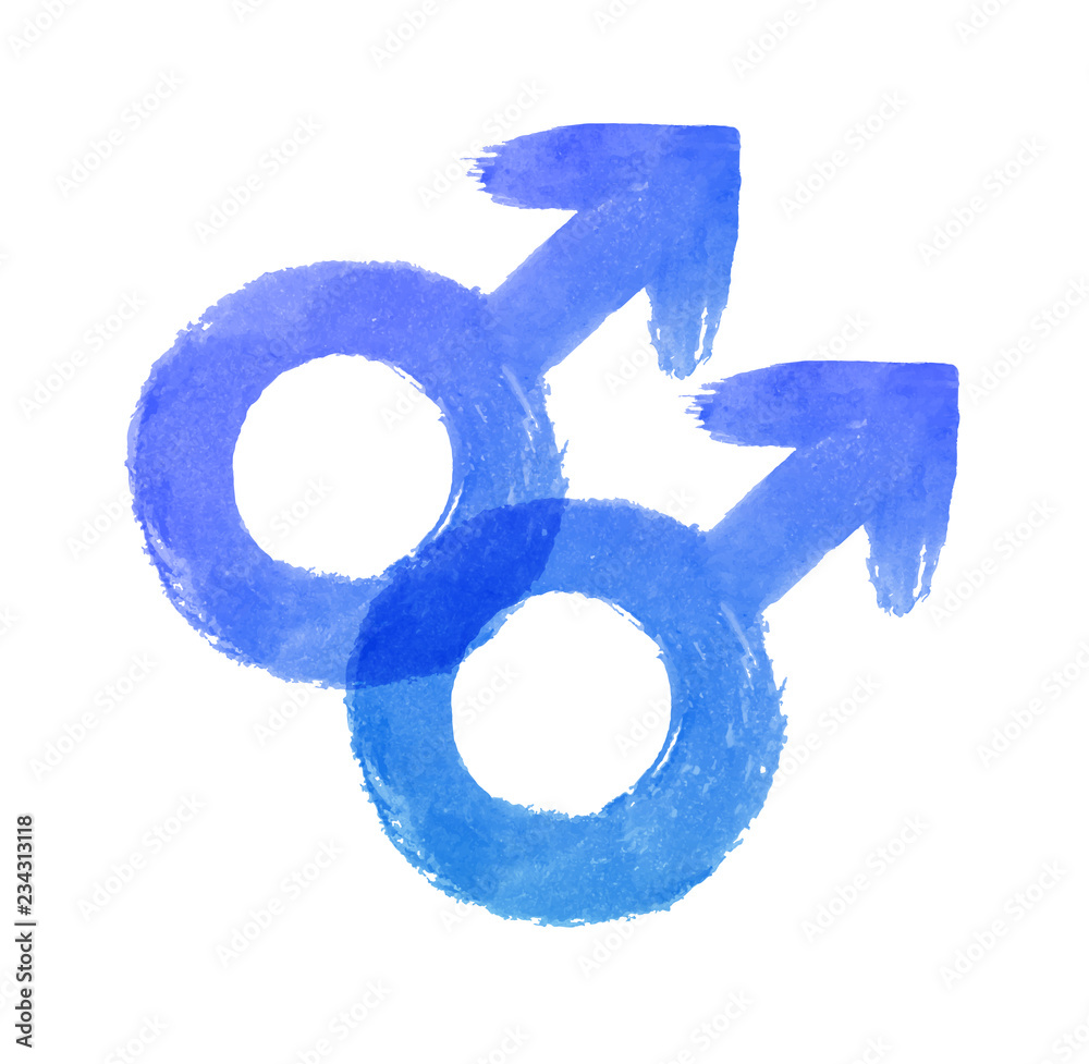 Vector illustration of male gender symbol Vector illustration of male gender symbol
