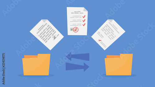File transfer between folders