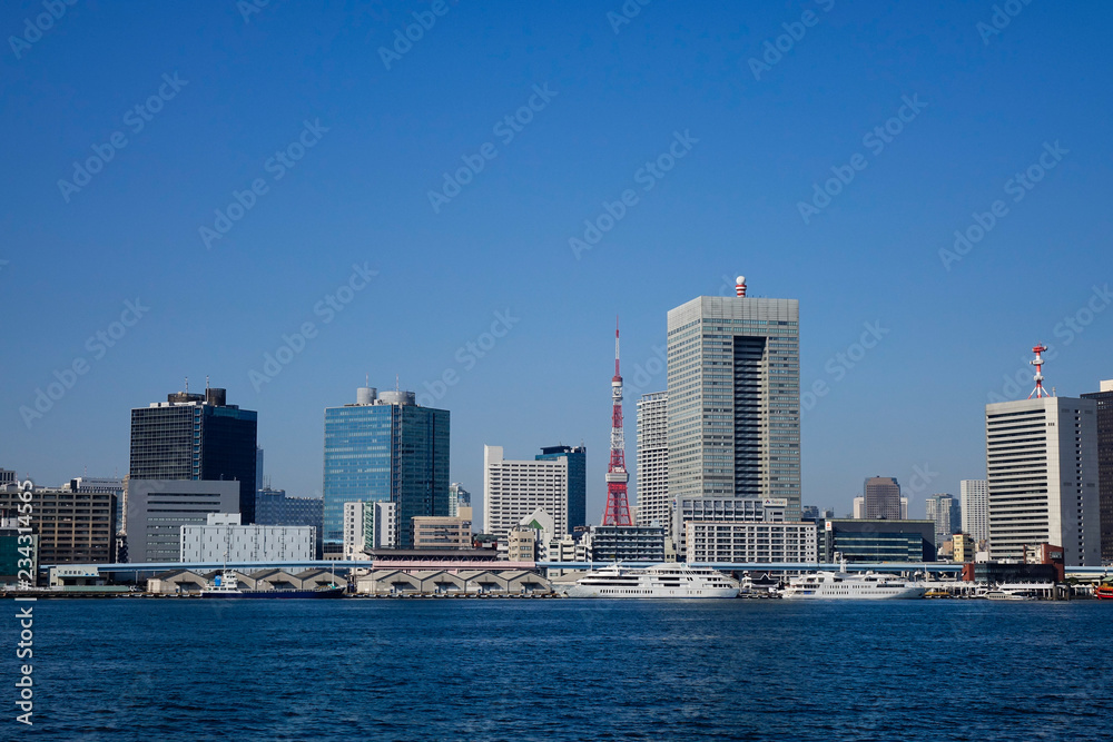 Cityscape of Tokyo Bay, Japan