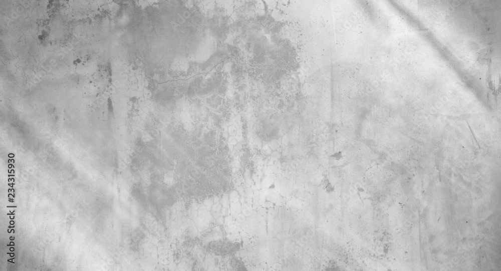 Fototapeta premium white concrete wall with shadows from the window - Abstract background