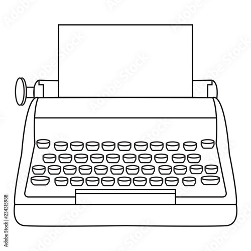 Abstract old typewriter