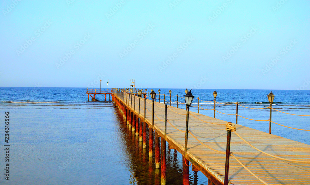 bridge on Red Sea in Marsa Alam bridge on Red Sea in Marsa Alam
