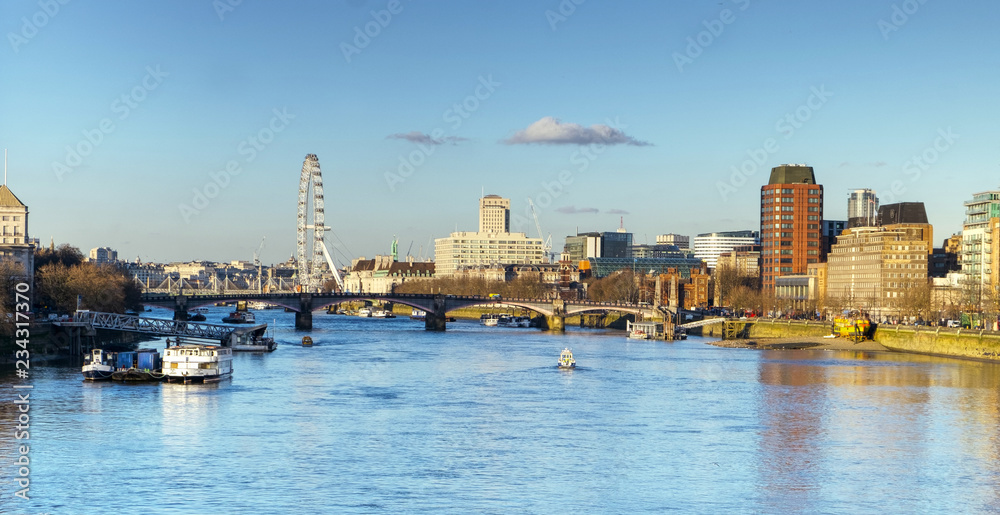 London Skyline Thames river