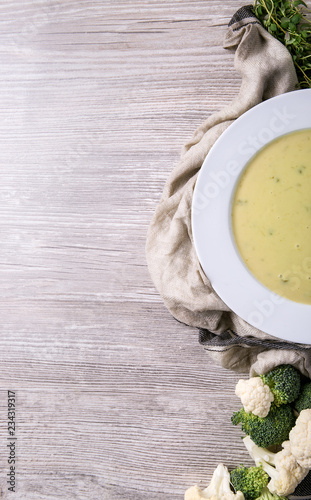 Home made asparagus soup