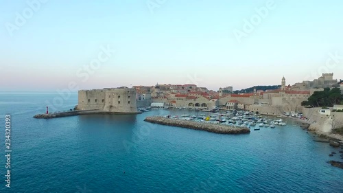 Wallpaper Mural View of old town in Duborvnik city croatia at sunset Torontodigital.ca