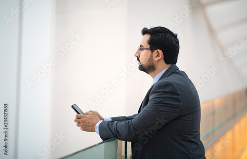arab business man texting