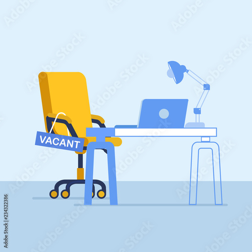 Vector recruit vacancy hiring flat concept.
