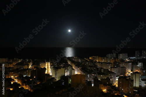 fotos de paisajes varios noche luna cielo mar 