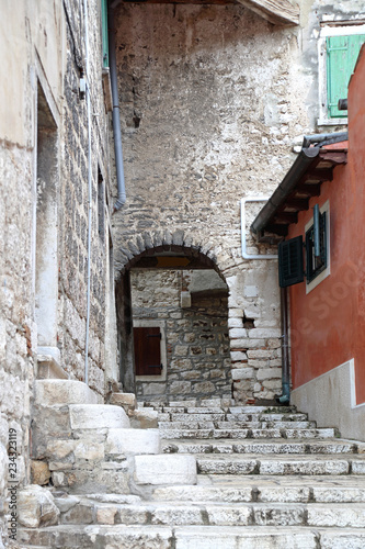 Fototapeta Naklejka Na Ścianę i Meble -  Stairs in Rovinj Croatia