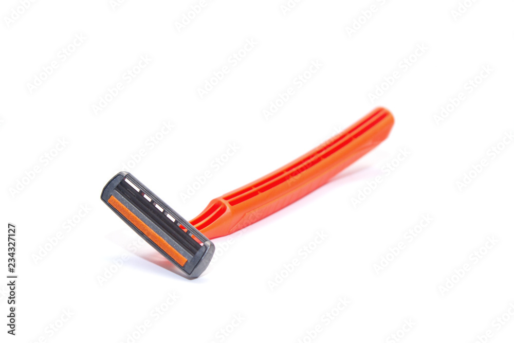 Razor shaving machine isolated on white background. Side view Razor shaving machine isolated on white background. Side view