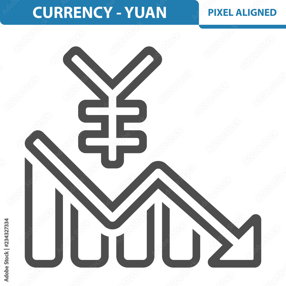 Obraz premium Currency - Yuan Icon